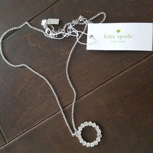Kate Spade Crystal Circle Pendant Necklace